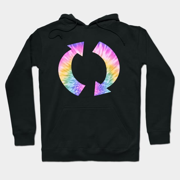 Rotation Arrows Tie Dye Hoodie by DiegoCarvalho